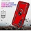 Ntech Hoesje Geschikt voor Samsung Galaxy A26 5G Hoesje Rood Anti-Shock Hybrid Armor hoesje Met Draaibare Ring Houder - Samsung A26 Screenprotector 2 pack