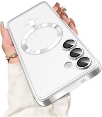 Ntech Hoesje Geschikt voor Samsung Galaxy S25 Magsafe hoesje backcover Zliver