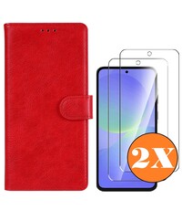 Ntech Hoesje geschikt voor Samsung Galaxy A36 5G hoesje Rood