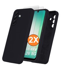 Ntech Hoesje geschikt voor Samsung Galaxy A26 Hoesje siliconen Zwart