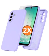 Ntech Hoesje geschikt voor Samsung Galaxy A26 Hoesje siliconen Lila