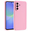 Ntech Hoesje geschikt voor Samsung Galaxy A36 Hoesje siliconen  Licht Roze zacht siliconen hoesje TPU - met Samsung A36 Screenprotector - 2 stuks