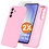 Ntech Hoesje geschikt voor Samsung Galaxy A36 Hoesje siliconen  Licht Roze zacht siliconen hoesje TPU - met Samsung A36 Screenprotector - 2 stuks