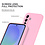 Ntech Hoesje geschikt voor Samsung Galaxy A36 Hoesje siliconen  Licht Roze zacht siliconen hoesje TPU - met Samsung A36 Screenprotector - 2 stuks