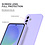 Ntech Hoesje geschikt voor Samsung Galaxy A36 Hoesje siliconen Lila zacht siliconen hoesje TPU - met Samsung A36 Screenprotector - 2 stuks