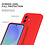 Ntech Hoesje geschikt voor Samsung Galaxy A36 Hoesje siliconen Rood siliconen hoesje TPU - met Samsung A36 Screenprotector - 2 stuks
