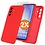 Ntech Hoesje geschikt voor Samsung Galaxy A36 Hoesje siliconen Rood siliconen hoesje TPU - met Samsung A36 Screenprotector - 2 stuks