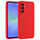 Ntech Hoesje geschikt voor Samsung Galaxy A36 Hoesje siliconen Rood siliconen hoesje TPU - met Samsung A36 Screenprotector - 2 stuks