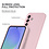 Ntech Hoesje geschikt voor Samsung Galaxy A36 Hoesje siliconen Pink Sand siliconen hoesje TPU - met Samsung A36 Screenprotector - 2 stuks