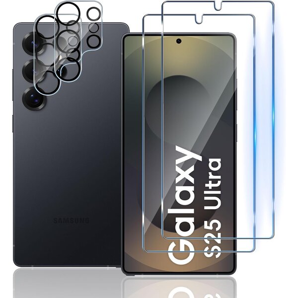 Ntech Screenprotector - Geschikt voor Samsung S25 Ultra Camera Screen Protector Beschermglas met 2X screenprotector