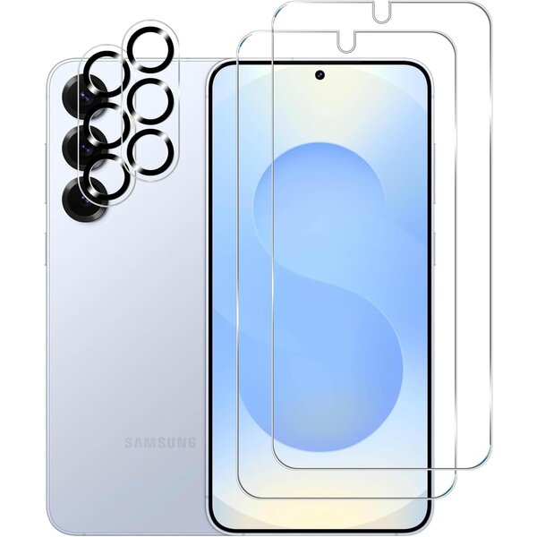 Ntech Screenprotector - Geschikt voor Samsung S25 Camera ScreenProtector Camera lens met Galaxy S25 Screenprotector Beschermglas 2X