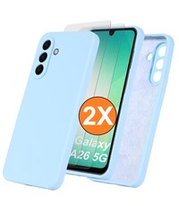 Ntech Hoesje geschikt voor Samsung Galaxy A26 Hoesje siliconen Licht Blauw