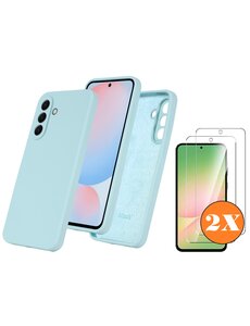 Ntech Hoesje geschikt voor Samsung Galaxy A56 Hoesje siliconen Mint Groen