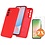 Ntech Hoesje geschikt voor Samsung Galaxy A56 Hoesje siliconen Rood siliconen hoesje TPU - met Samsung A56 Screenprotector - 2 stuks