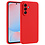 Ntech Hoesje geschikt voor Samsung Galaxy A56 Hoesje siliconen Rood siliconen hoesje TPU - met Samsung A56 Screenprotector - 2 stuks