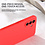 Ntech Hoesje geschikt voor Samsung Galaxy A56 Hoesje siliconen Rood siliconen hoesje TPU - met Samsung A56 Screenprotector - 2 stuks