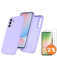 Ntech Hoesje geschikt voor Samsung Galaxy A56 Hoesje siliconen Lila