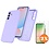 Ntech Hoesje geschikt voor Samsung Galaxy A56 Hoesje siliconen Lila siliconen hoesje TPU - met Samsung A56 Screenprotector - 2 stuks