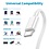 Ntech Autolader USB C 90W  - 2 Poorten Type-C Snellader Met USB-C Naar USB-C Laadkabel - Sigarettenaansteker- 12v / 24v 12V / 24V Adapter Snellader 90W -USB lader - Zwart