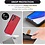 Ntech Hoesje geschikt voor Samsung Galaxy A15 5G hoesje Rood pasjeshouder telefoon hoes - Met screenprotector tempered glass voor Galaxy A15 5G - 2x