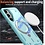 Ntech Magsafe Hoesje Geschikt voor Samsung Galaxy A56 / Galaxy A36 Hoesje Lake Blauw - Armor Hoesje met Met Draaibare Ring Houder