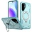 Ntech Magsafe Hoesje Geschikt voor Samsung Galaxy A56 / Galaxy A36 Hoesje Lake Blauw - Armor Hoesje met Met Draaibare Ring Houder
