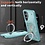 Ntech Magsafe Hoesje Geschikt voor Samsung Galaxy A56 / Galaxy A36 Hoesje Lake Blauw - Armor Hoesje met Met Draaibare Ring Houder