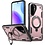 Ntech Magsafe Hoesje Geschikt voor Samsung Galaxy A56 / Galaxy A36 Hoesje Rose Goud - Armor Hoesje met Met Draaibare Ring Houder