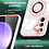 Ntech Magsafe Hoesje Geschikt voor Samsung Galaxy S23 FE hoesje Rose Goud Transparant - Met kickstand Draaibare Ring Houder