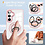 Ntech Magsafe Hoesje Geschikt voor Samsung Galaxy S23 FE hoesje Rose Goud Transparant - Met kickstand Draaibare Ring Houder