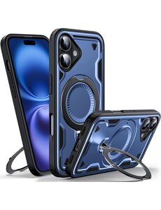 Ntech Magsafe Hoesje Geschikt voor iPhone 16 Hoesje Navy