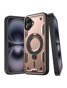 Ntech Magsafe Hoesje Geschikt voor iPhone 16 Plus Hoesje Rose Goud