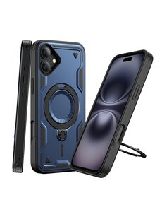 Ntech Magsafe Hoesje Geschikt voor iPhone 16 Plus Hoesje Navy