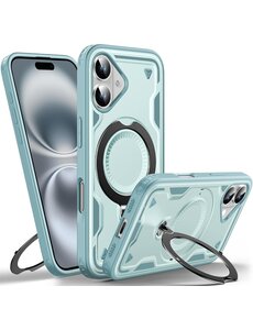 Ntech Magsafe Hoesje Geschikt voor iPhone 16 Plus Hoesje Lake Blauw