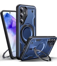 Ntech Magsafe Hoesje Geschikt voor Samsung Galaxy A26 Hoesje Navy