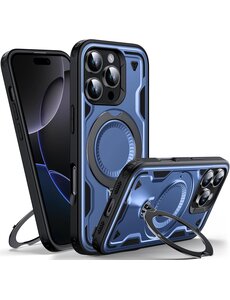 Ntech Magsafe Hoesje Geschikt voor iPhone 16 Pro Hoesje Navy