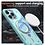 Ntech Magsafe Hoesje Geschikt voor iPhone 16 Pro Hoesje Lake Blauw - Armor Hoesje met Met Draaibare Ring Houder