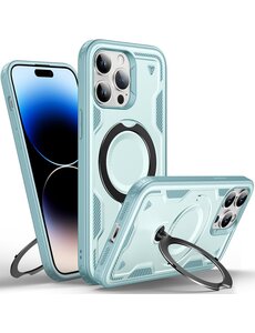 Ntech Magsafe Hoesje Geschikt voor iPhone 13 / 14 Hoesje Lake Blauw