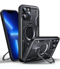 Ntech Magsafe Hoesje Geschikt voor iPhone 13 Pro Max Hoesje Zwart