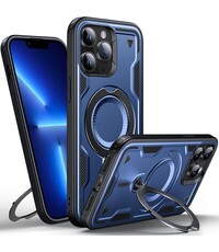 Ntech Magsafe Hoesje Geschikt voor iPhone 13 Pro Max Hoesje Navy