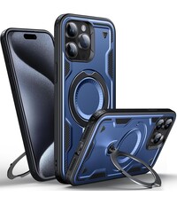 Ntech Magsafe Hoesje Geschikt voor iPhone 15 Pro Max Hoesje Navy
