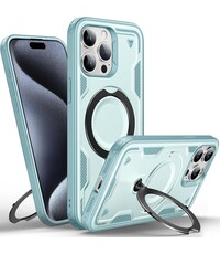 Ntech Magsafe Hoesje Geschikt voor iPhone 15 Pro Max Hoesje Lake Blauw
