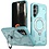 Ntech Magsafe Hoesje Geschikt voor Samsung Galaxy S23 Plus Hoesje Lake Blauw - Armor Hoesje met Met Draaibare Ring Houder