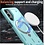 Ntech Magsafe Hoesje Geschikt voor Samsung Galaxy S23 Plus Hoesje Lake Blauw - Armor Hoesje met Met Draaibare Ring Houder