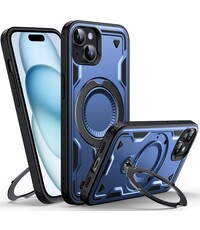 Ntech Magsafe Hoesje Geschikt voor iPhone 15 Plus / 14 Plus Hoesje Navy