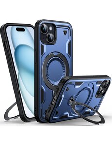 Ntech Magsafe Hoesje Geschikt voor iPhone 15 Plus / 14 Plus Hoesje Navy