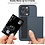 Ntech Hoesje Geschikt voor iPhone 15 Pro Hoesje Navy - shockproof Backcover met pasjeshouder - Ruimte voor 2 pasjes