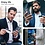 Ntech Hoesje Geschikt voor iPhone 15 Pro Max Hoesje Navy - shockproof Backcover met pasjeshouder - Ruimte voor 2 pasjes