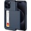 Ntech Hoesje Geschikt voor iPhone 15 Pro Max Hoesje Navy - shockproof Backcover met pasjeshouder - Ruimte voor 2 pasjes