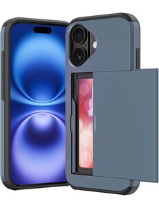 Ntech Hoesje Geschikt voor iPhone 16 Hoesje Navy